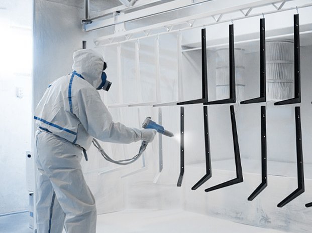 Pulverbeschichtung von Bauteilen