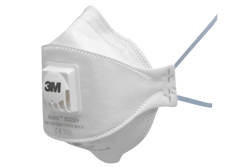 3M™ Aura™ 9322+ Partikelmaske mit FFP2 NR D