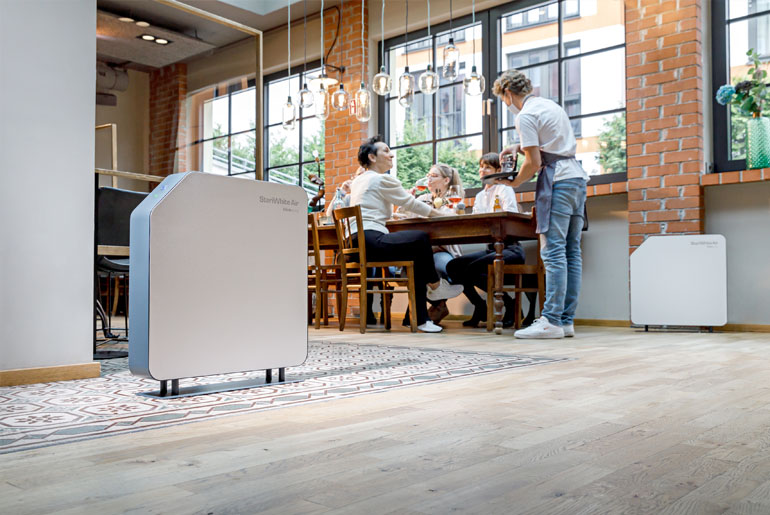 Steriwhite Air Q115 in einem Restaurant