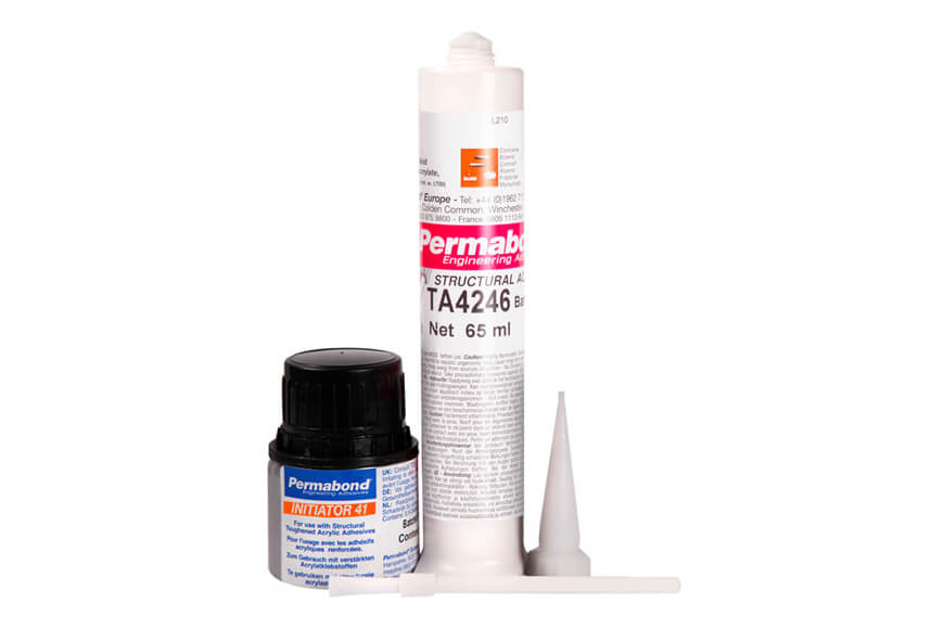 Permabond® TA4246 Acrylatklebstoff 65 ml Kartusche und Initiator 46 10 ml
