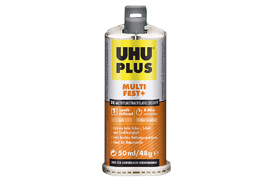 UHU plus multifest+ 2-K-Acrylatklebstoff 50 ml Doppelkartusche UHU plus multifest+ 2-K-Acrylatklebstoff 50 ml Doppelkartusche