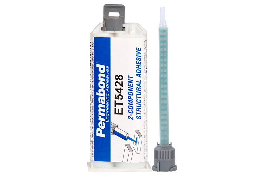 Permabond® ET5428 2-K-Epoxidharzklebstoff 50 ml Doppelkartusche und Düse
