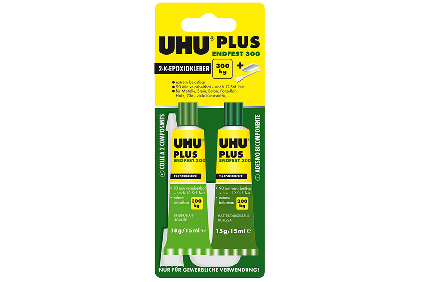 UHU plus endfest 300 33 g Tuben (18 g und 15 g) 2-K-Epoxidharzklebstoff