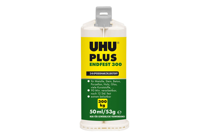 UHU plus endfest 300 2-K-Epoxidharzklebstoff 50 ml Doppelkartusche UHU plus endfest 300 2-K-Epoxidharzklebstoff 50 ml Doppelkartusche