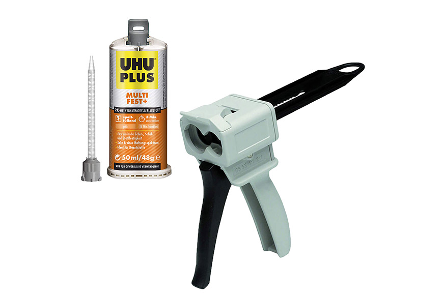 UHU plus multifest+ Starterpaket UHU plus multifest+ Starterpaket mit Kartusche, Mischern und Auftragegerät