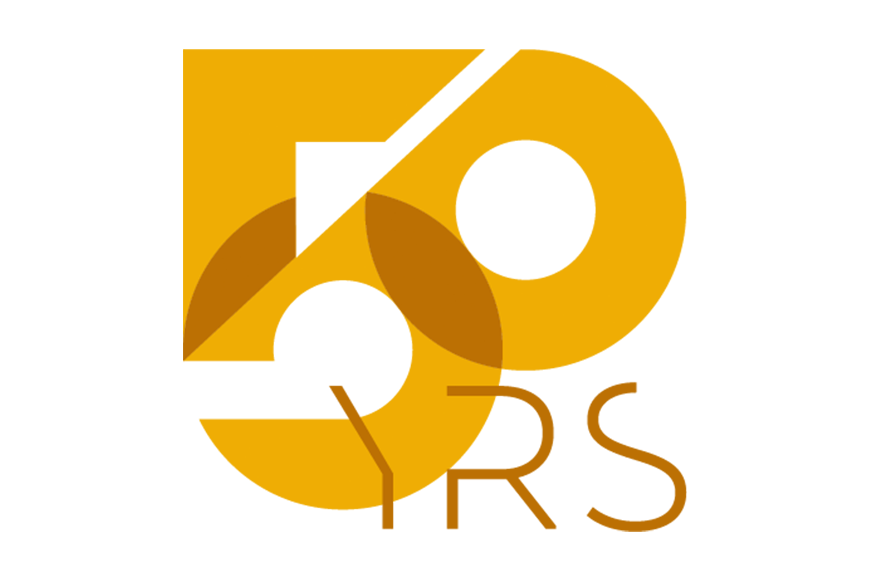 50 Jahre tewipack Logo in goldener Schrift